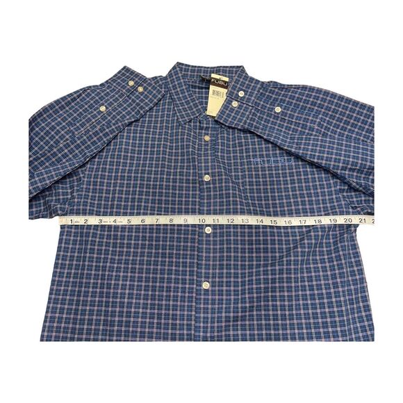 Fubu The Collection Plaid Long Sleeved Dress Shirt Men’s Size 16/18 NWT - Picture 4 of 9